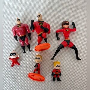 Pixar Incredibles Toy Set 6 piece